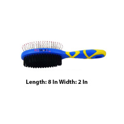 Hello Pet Dog Grooming Two Sided Pin Brush Medium