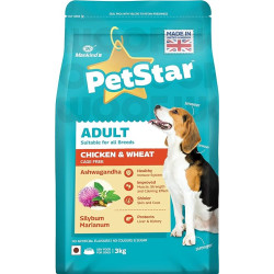 Mankinds Petstar Adult Dog Food Chicken And Wheat 3 Kg