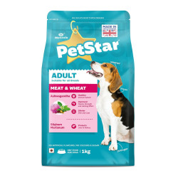Mankinds Petstar Adult Dog Food Meat And Wheat 1 Kg