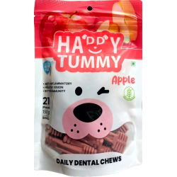 Happy Tummy Dog Treats Dental Chews Apple 150 Gm