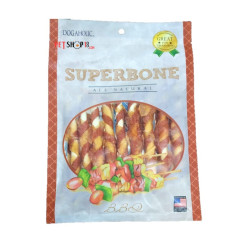 Super Bone Dog Treats BBQ Flavor Stick 9 Pieces
