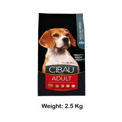 Cibau Adult Dog Food Medium Breed 2.5 Kg