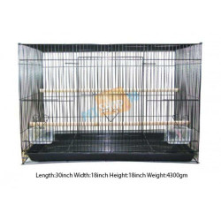 Bird Cage Rectangular Black Villa 76
