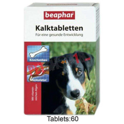 Beaphar Dog Supplements 60 Kalk Tablets