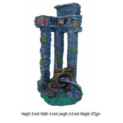 3 Pillars With 3 Barrels Aquarium Toy