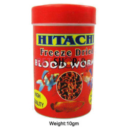 Hitachi Fish Food Freeze Dried Blood Worms 10gm